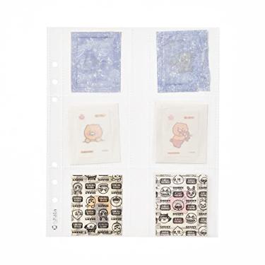 Imagem de hihaba Wide A5 6 bolsos (3 x 3) 10 folhas, 9 tipos (10 páginas), páginas de refil de álbum de fotos para fichário de 6 anéis