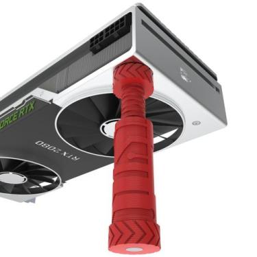 Imagem de Suporte Vertical De Placa De Vídeo de 8cm a 12cm - ARTBOX3D, Vermelho