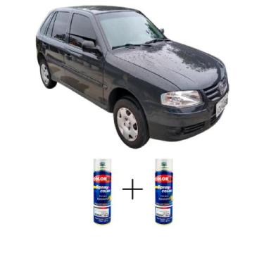 Imagem de Spray automotivo cinza urano + spray verniz 300ml - Sherwin Williams