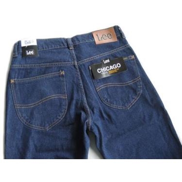 Imagem de Calça Jeans Lee Chicago Masculina Tradicional 100% Algodão Stone Escur