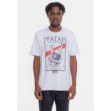 Imagem de Camiseta Fatal Estampada Snake Branca, G