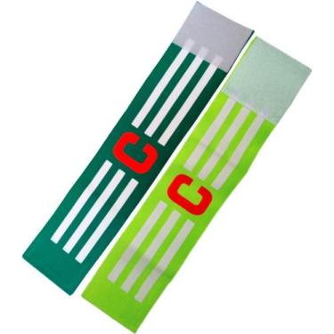 Imagem de Faixa de Capitão Braçadeira de Futebol Kit com 2 Unidades - Estilo Bol