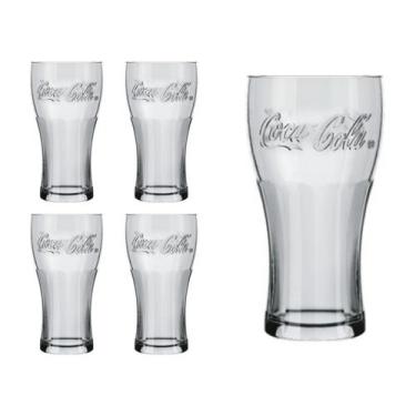 Imagem de Jogo 4 Copos 470ml Coca Cola Refri Suco Glamour Nadir - NADIR FIGUEREI