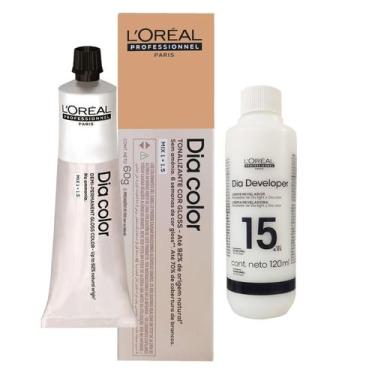 Imagem de Tonalizante Dia Color 8.34 + Cr Revelador 15vol 120ml Loreal - Loreal 