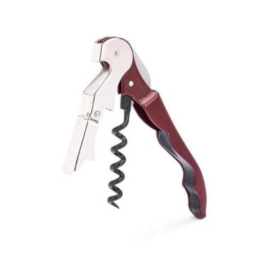 Imagem de Saca-Rolha Dois Estágios Abridor de Garrafa Pulltex Pulltaps, Bordô