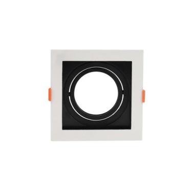 Imagem de Spot de Embutir Recuado Nordecor Flea para 1 Lâmpada AR70 Quadrado - M