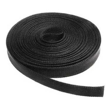 Imagem de 10M Manta Nautica Nylon Expansiva Preta Para Fueltech 10Mm - Turbox Pa