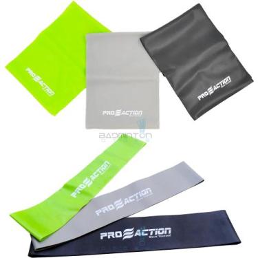 Imagem de Kit 3 Mini Bands & 3 Faixas Elásticas Thera Band Pro Action - ProActio