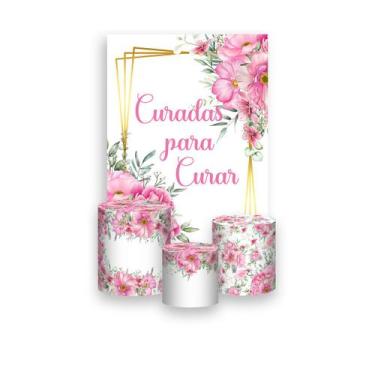 Imagem de Painel De Festa Vertical 1,50 x 2,20 + Trio De Capas Cilindro - Curada