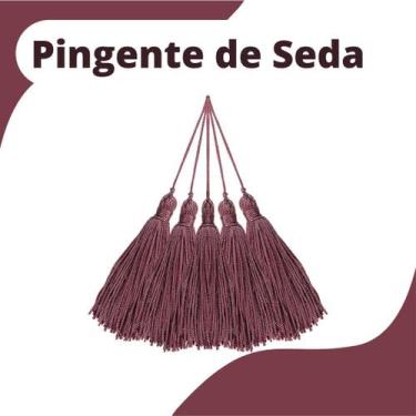 Imagem de Pingente De Seda Tassel - Franja - Rose Escuro - Com 50 Unidades - Nyb