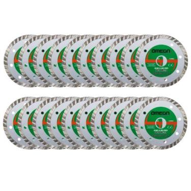 Imagem de Kit C/ 20 Discos de Corte Diamantado 110mm X 20mm Serra Mármore - OMEG