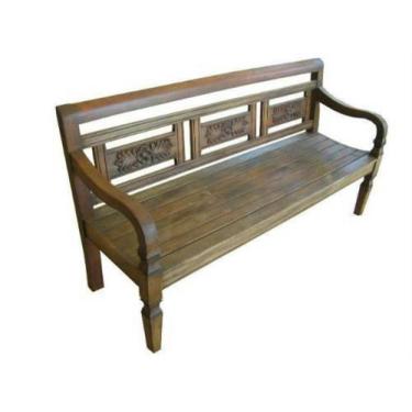 Imagem de Banco Rústico Carla Em Madeira De Demolição - Cód 1350 - Barrocarte