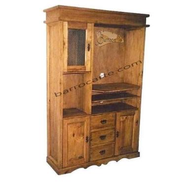 Imagem de Estante Rústica Strass em Madeira de Demolição - Cód 89 - Barrocarte 