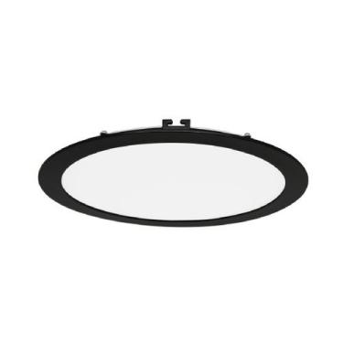 Imagem de Plafon Led Embutir Redondo 24w Preto Yamamura, LED BRANCO FRIO (6000K)