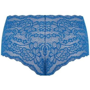 Imagem de Calcinha Caleçon Trifil Q05465 Rendado, G, Azul pacífico