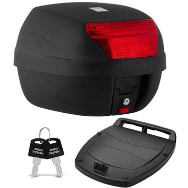 Imagem de Bau Para Moto Bauleto Traseiro 28 Litros 2 Pro tork, Vermelha