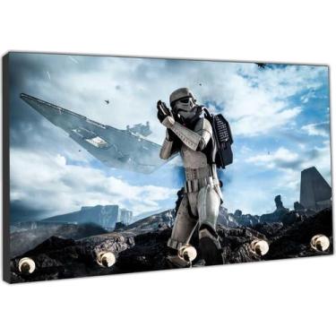 Imagem de Porta Chaves Star Wars Stormtrooper Geek Organizador Chaveiro - Vital 