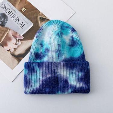 Imagem de Touca De Inverno Feminino Moda Tie Dye ELASHOPP