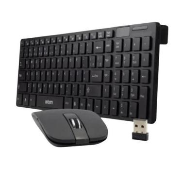 Imagem de Kit De Teclado E Mouse Sem Fio Exbom Bk-S1000 Português - A.R Variedad
