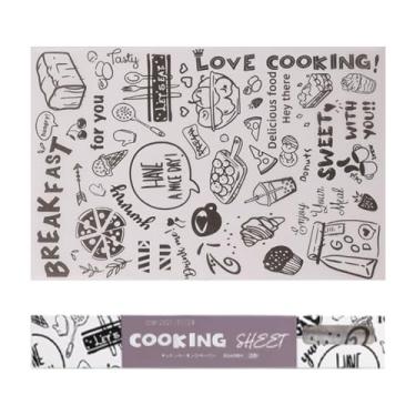 Imagem de Forro de papel descartável Air Fryer, papel antiaderente para fritadeira a ar, papel pergaminho para assar no micro-ondas (branco)