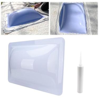 Imagem de HRepair 45,72 cm x 66,02 cm (45,7 cm x 66.0 cm) Luz de céu para trailer, chuveiro, banheiro, claraboia, serve para aberturas padrão de 35,5 x 55,88 cm, ícone de substituição SL1422W-branco