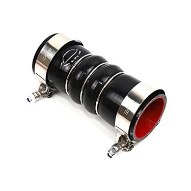 Imagem de LTI Universal 15.2 cm Comprimento 4-Ply Reforçado Alta Temperatura Carga Air Cooler Mangueira CAC 5.1 cm ID Reto Com Braçadeira T Bolt (5.1 cm, PRETO)