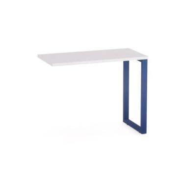Imagem de Mesa Complemento Tubular P25 Pandin 90 CM Cinza e Azul Del Rey