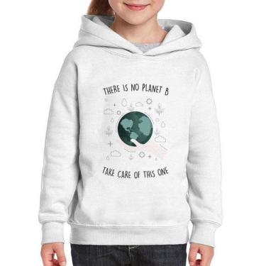 Imagem de Moletom Infantil There is no planet B - Foca na Moda, Branco, 12
