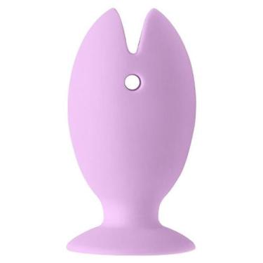 Imagem de Suporte para Escova de Dente em silicone Peixinho Ventosa - Yaay, Lilá