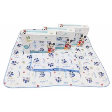 Imagem de 10 Fraldas De Pano Mickey Disney Com Acabamento Em Croche - Dugu
