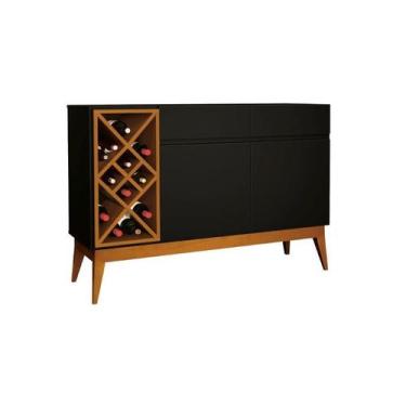 Imagem de Buffet / Aparador / Balcão / Bancada PET Modelo Retrô Com Pés em Madei