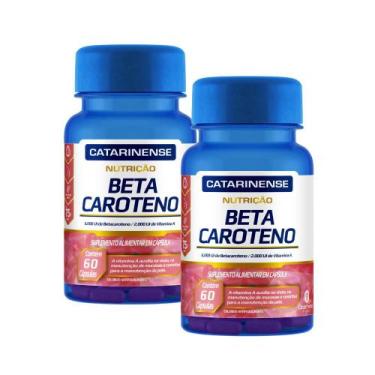 Imagem de Kit 2 Beta Caroteno Catarinense 60 Cápsulas 