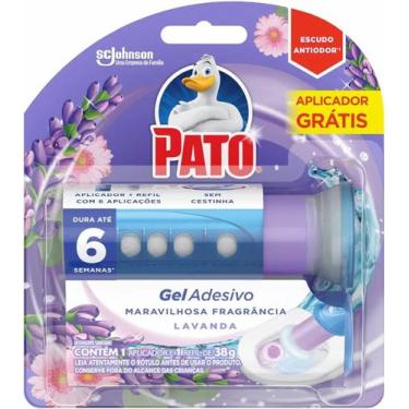Imagem de Pato Gel Adesivo - Refil 38g + Aplicador p/ Sanitário - Sc Johnson, La