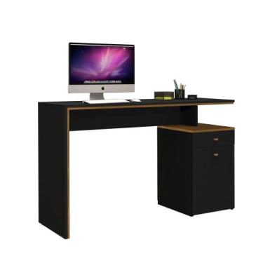 Imagem de Escrivaninha Office Versátil Quarto Escritório Preto Nature - Esquilo 