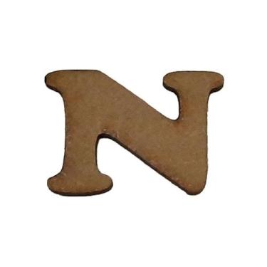 Imagem de Kit 10 Letras N Mdf 3mm por 2,5cm de Altura Laser Mdf Madeira - ATACAD