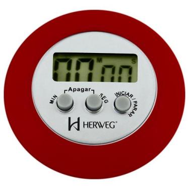 Imagem de Timer Digital Vermelho Herweg 3308