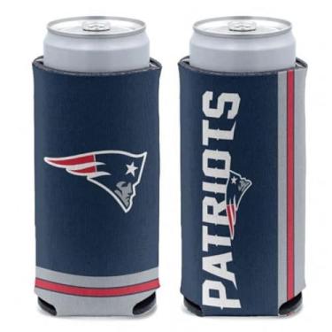 Imagem de WinCraft NFL New England Patriots Slim Can Cooler, Cores de equipe, Tamanho único