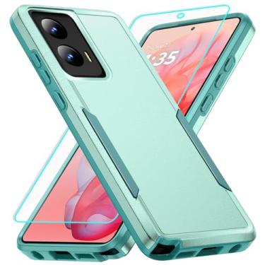 Imagem de Capa para Moto G Stylus 5G 2024 com proteção de tela: Capa protetora resistente à prova de choque e à prova de arranhões para Samsung Moto G Stylus 5G 2024 5G - Verde