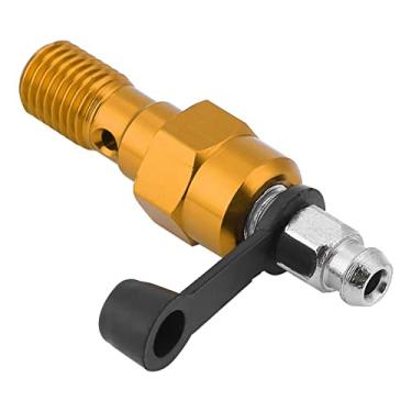 Imagem de M10x1.0mm Pinça de Freio para Motocicleta, Parafuso de Sangramento, Tampa contra Poeira para, Uso Universal (Ouro)