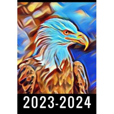 Imagem de Eagle 2-Year 2023-2024 Pocket Planner: Monthly Calendar & Agenda Organizer, Monthly Appointment Book, Jan 2023 Dec 2024 Personal Time Management, ... your next 2 years, Gifts For Eagle lovers.