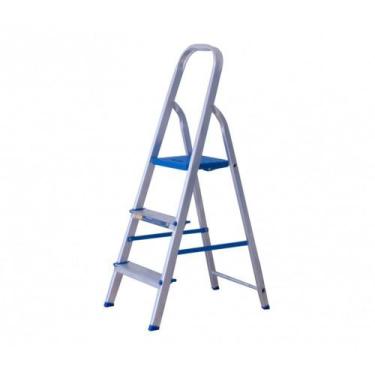 Imagem de Escada de Abrir Residencial em Alumínio com 03 Degraus-  Alumasa