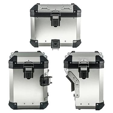 Imagem de Bagagens laterais de viagem de motocicleta caixa superior para R1200GS R1250GS Adventure Adv LC 2014-2021 capa traseira para sela traseira bolsa de bagagem alforje, mala de mão para motocicleta (um