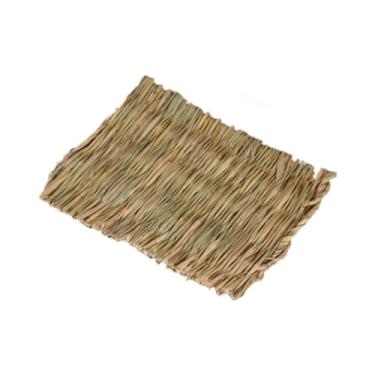 Imagem de Bothyi 10pcs hamster grama tapete de leito de cama de cama portátil cama de cama brincar de brinquedo de palha de palha de coto, Pequeno 20cmx28cm