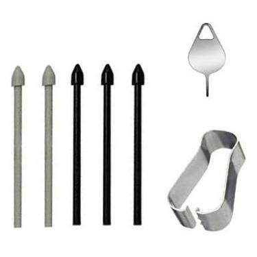 Imagem de 5 pontas de caneta Tab S8 Ultra S de substituição para Samsung Galaxy Tab S8 / Galaxy Tab S8 Plus/Galaxy Tab S8 Ultra Stylus S pontas/pontas + ferramentas de substituição (S8/S8+/S8 Ultra Black*5)