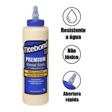 Imagem de Cola Adesivo Titebond II Premiun Para Madeira 516 Gramas