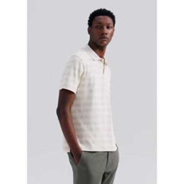 Imagem de Camisa Polo Hering Manga Curta Listrada Com Linho Masculina-Masculino