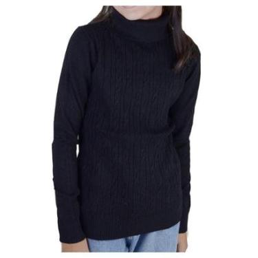 Imagem de Blusa Infantil Menina Pixe Love Tricot Preta - 810027-Feminino