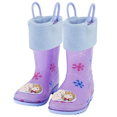 Imagem de Disney Botas De Chuva Para Crianças Frozen Para Meninas Com Forro Macio Removível Para Neve, 10 Crianças Pequenas