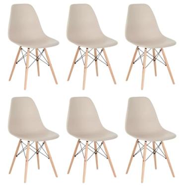 Imagem de Conjunto 6 Cadeiras Eames Eiffel Dkr Movescan Nude