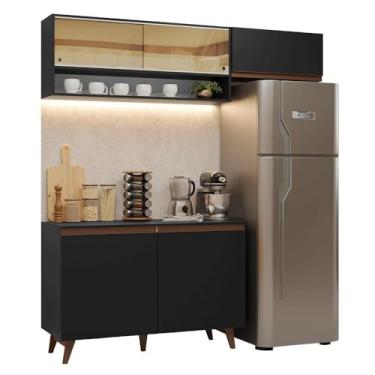 Imagem de Armário de Cozinha Compacta 190cm Preto Reims Madesa 07